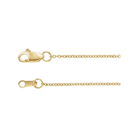 Cable Chain with Lobster Clasp 1mm