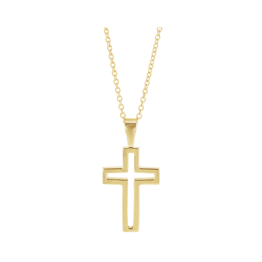 Cross Outline Necklace