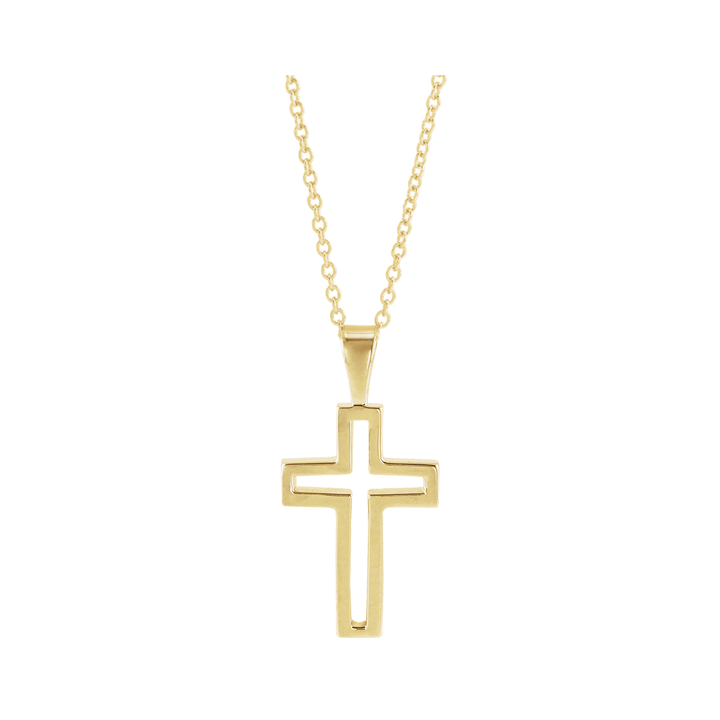 Cross Outline Necklace