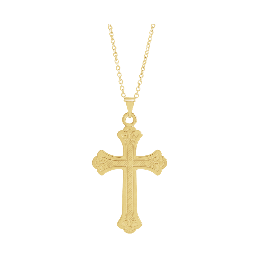 Trefoil Cross Necklace