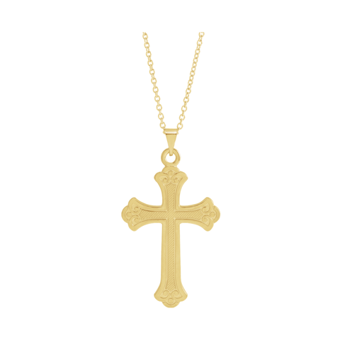 Trefoil Cross Necklace