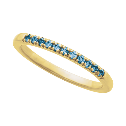 Blue Topaz Stackable Ring