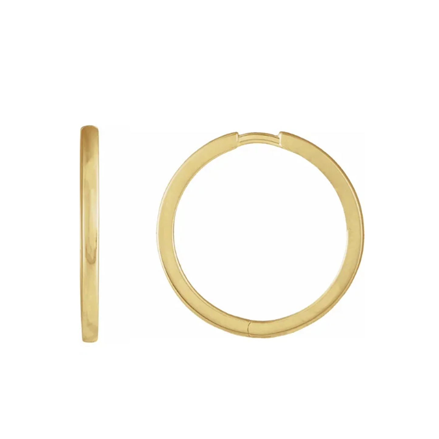 1.65mm Large Huggie Hoop Earrings