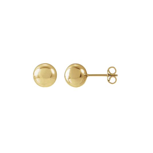 Polished Sphere Stud Earrings