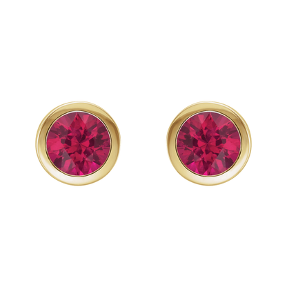 Ruby Stud Earrings