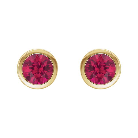 Ruby Stud Earrings