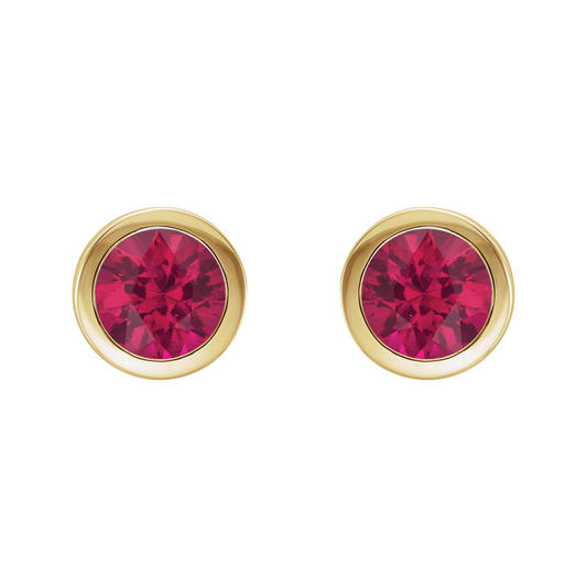 Ruby Stud Earrings