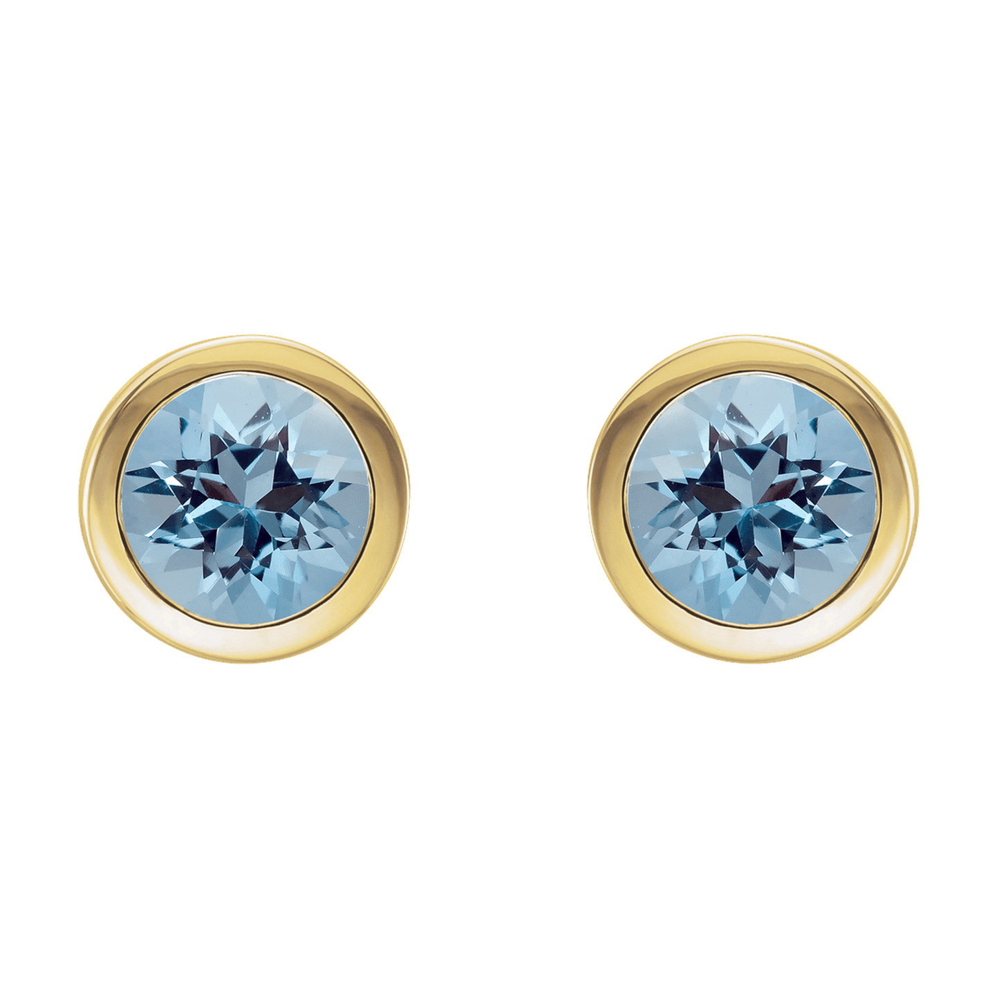 Aquamarine Stud Earrings