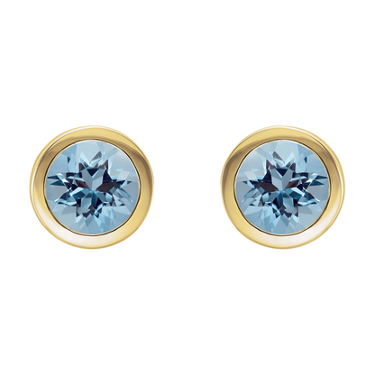 Aquamarine Stud Earrings