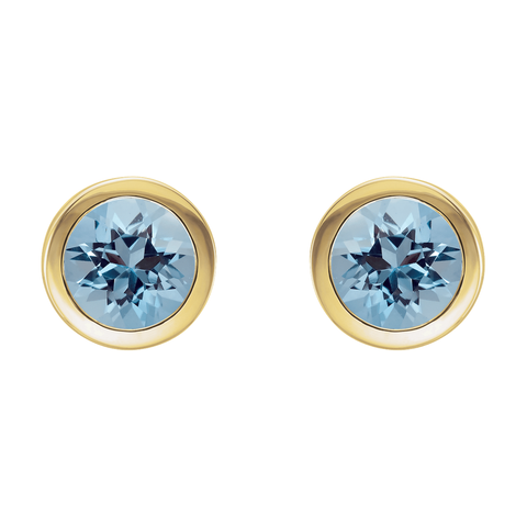 Aquamarine Stud Earrings