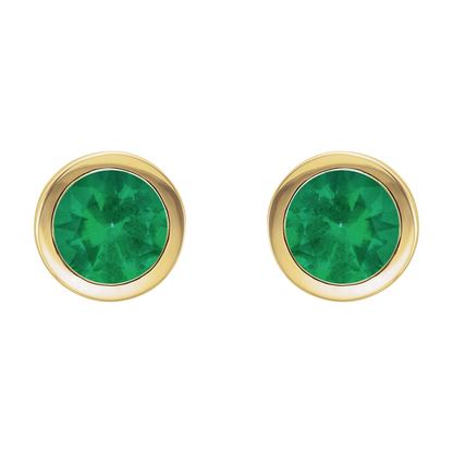 Emerald Stud Earrings