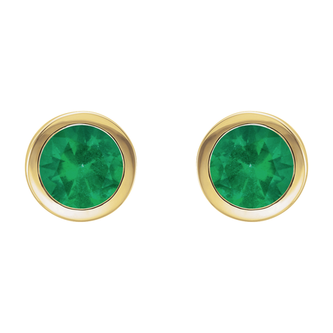 Emerald Stud Earrings