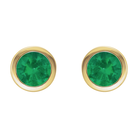 Emerald Stud Earrings