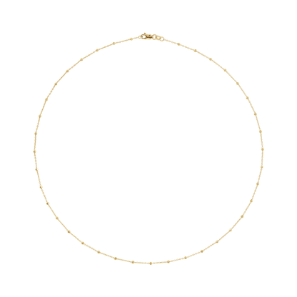 Faceted Bead Cable Chain .85mm