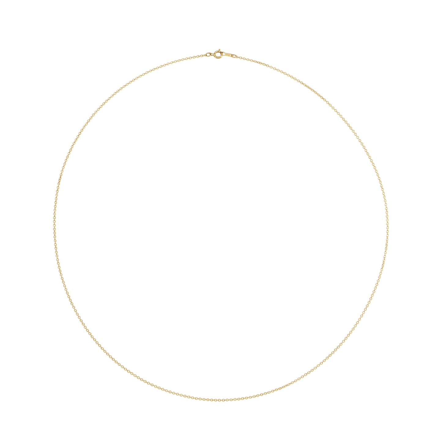 Cable Chain with Spring Ring Clasp 1mm