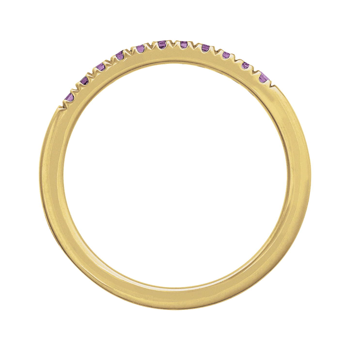 Amethyst Stackable Band