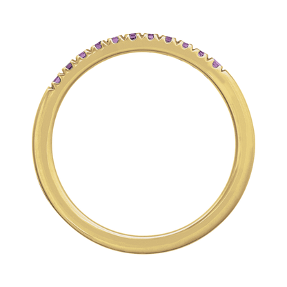 Amethyst Stackable Band