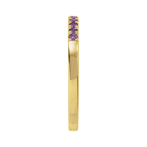 Amethyst Stackable Band