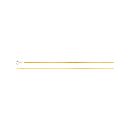 Wheat Chain 1mm with Spring Ring Clasp