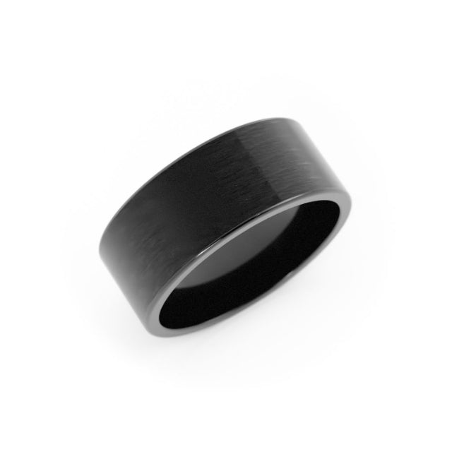 Black Cobalt 8mm Wedding Band