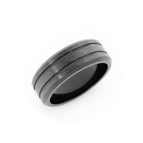 Black Cobalt 7mm Wedding Band
