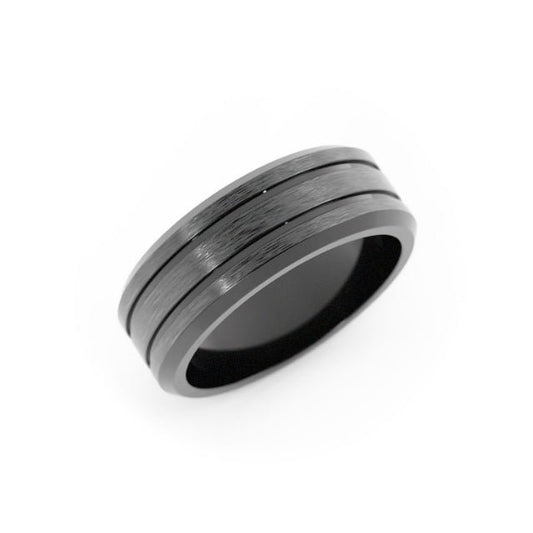 Black Cobalt 7mm Wedding Band