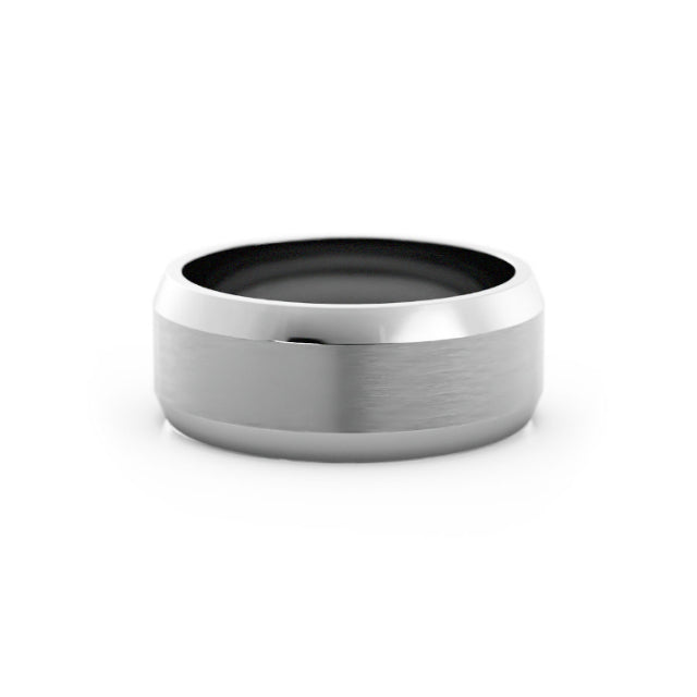 White Cobalt 8mm Wedding Band