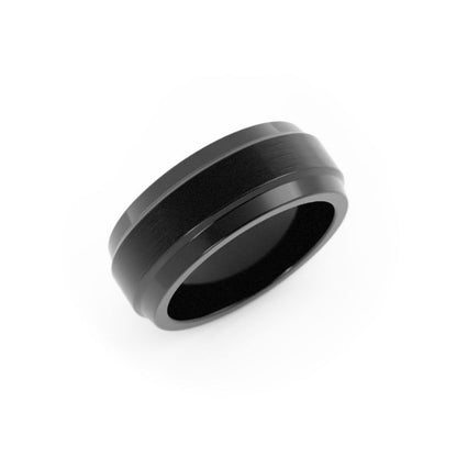 Black Cobalt 8mm Wedding Band