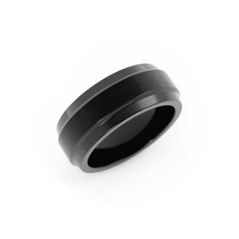 Black Cobalt 8mm Wedding Band