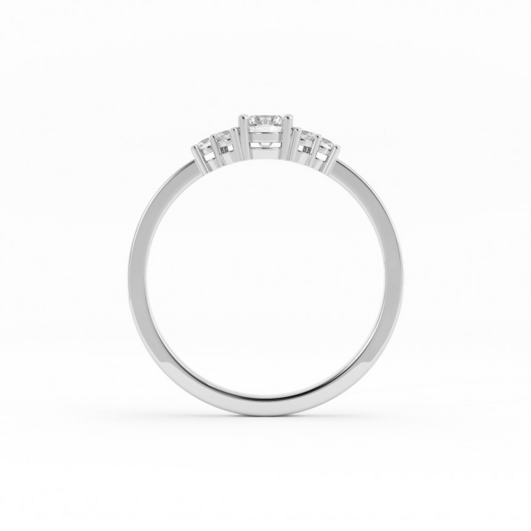 Round Lab Grown Diamond Solitaire Engagement Ring