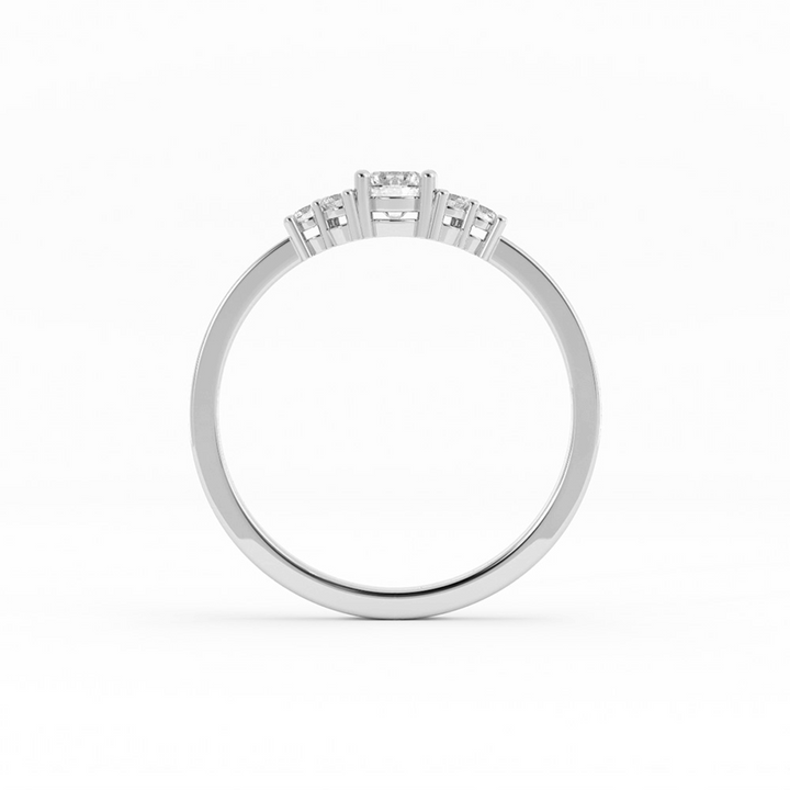 Round Lab Grown Diamond Solitaire Engagement Ring