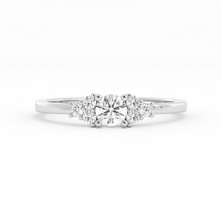 Round Lab Grown Diamond Solitaire Engagement Ring