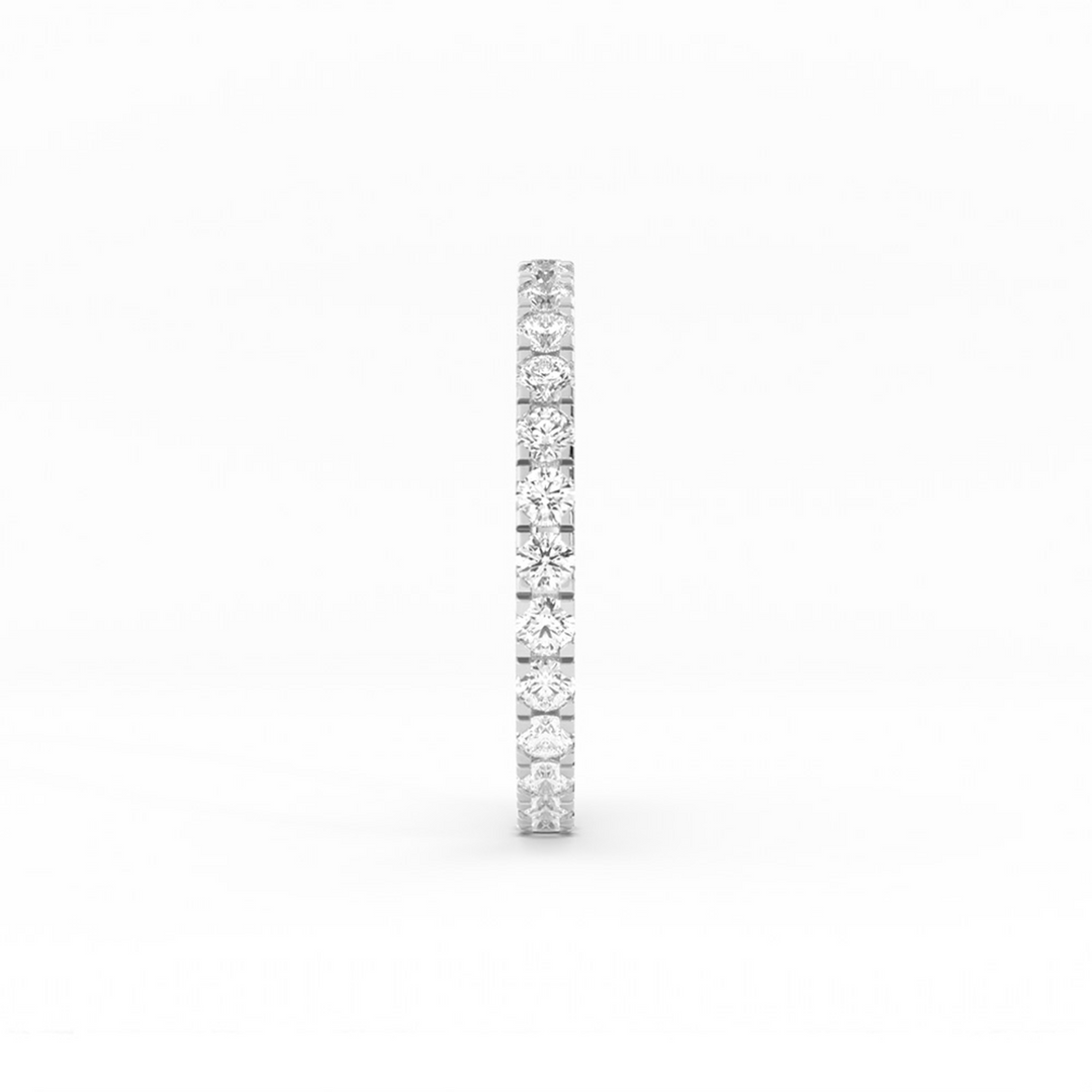 Platinum Round Eternity Lab Grown Diamond Wedding Band