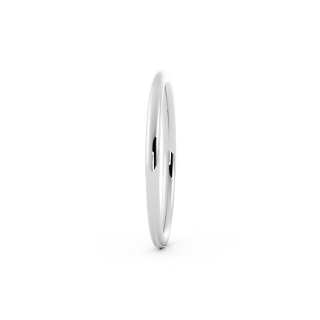 Platinum High Polish Domed 1.5mm Wedding Band