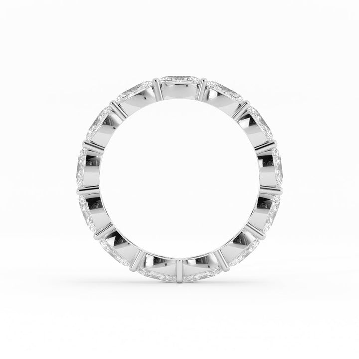 Platinum Lab Grown Diamond Oval Eternity 2.67mm Wedding Band