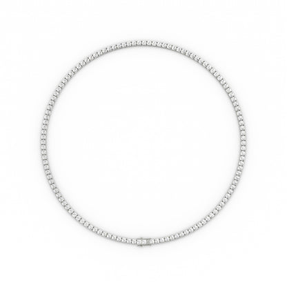 2mm Moissanite Tennis Necklace