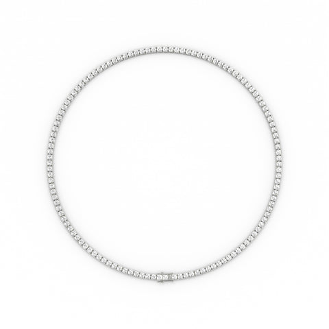 3mm Moissanite Tennis Necklace