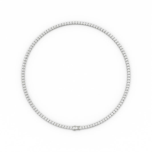 3mm Moissanite Tennis Necklace