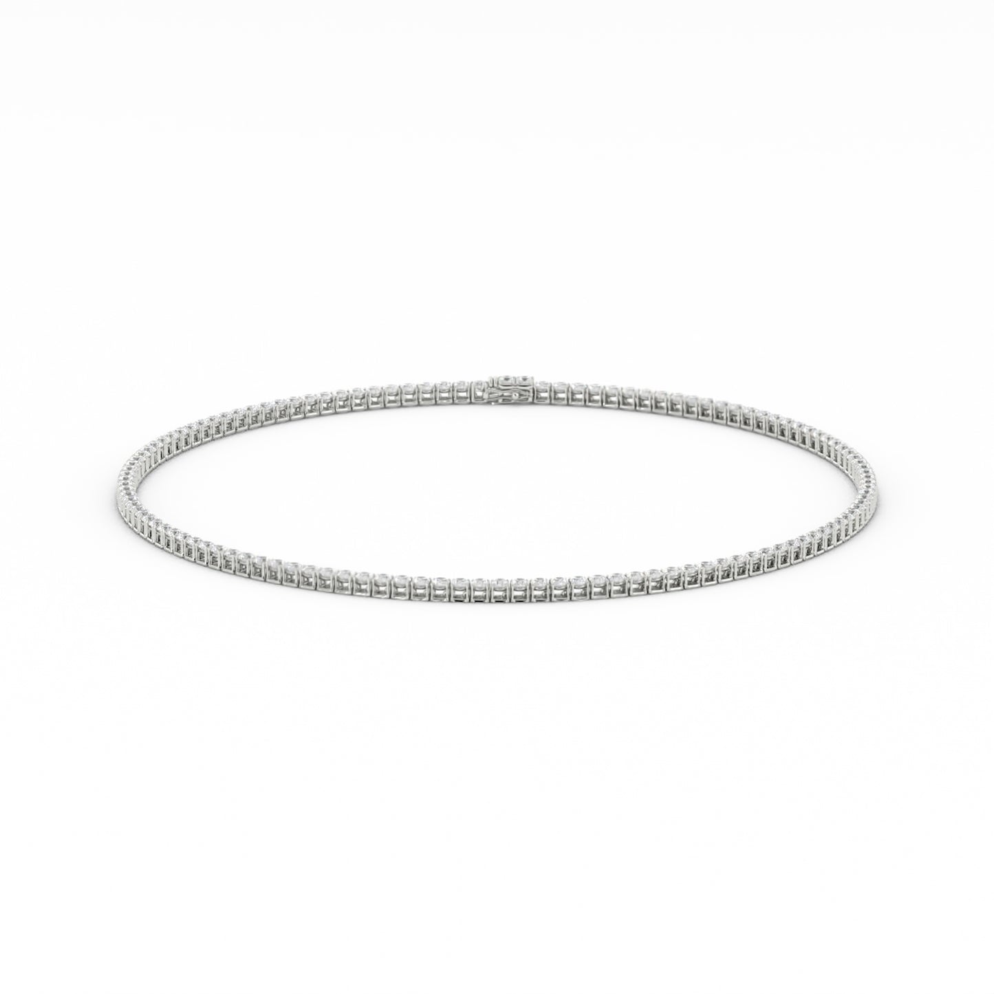 3mm Moissanite Tennis Necklace