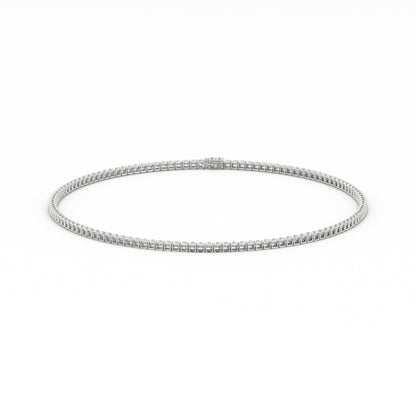 3mm Moissanite Tennis Necklace