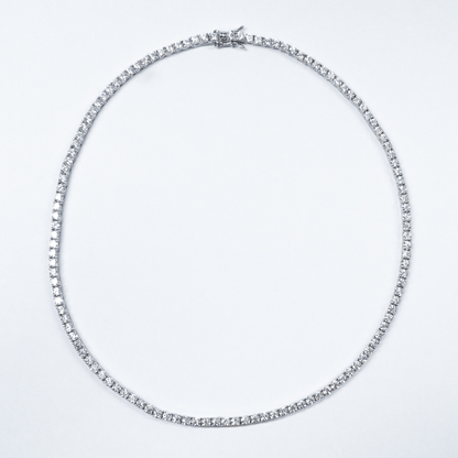 3mm Moissanite Tennis Necklace