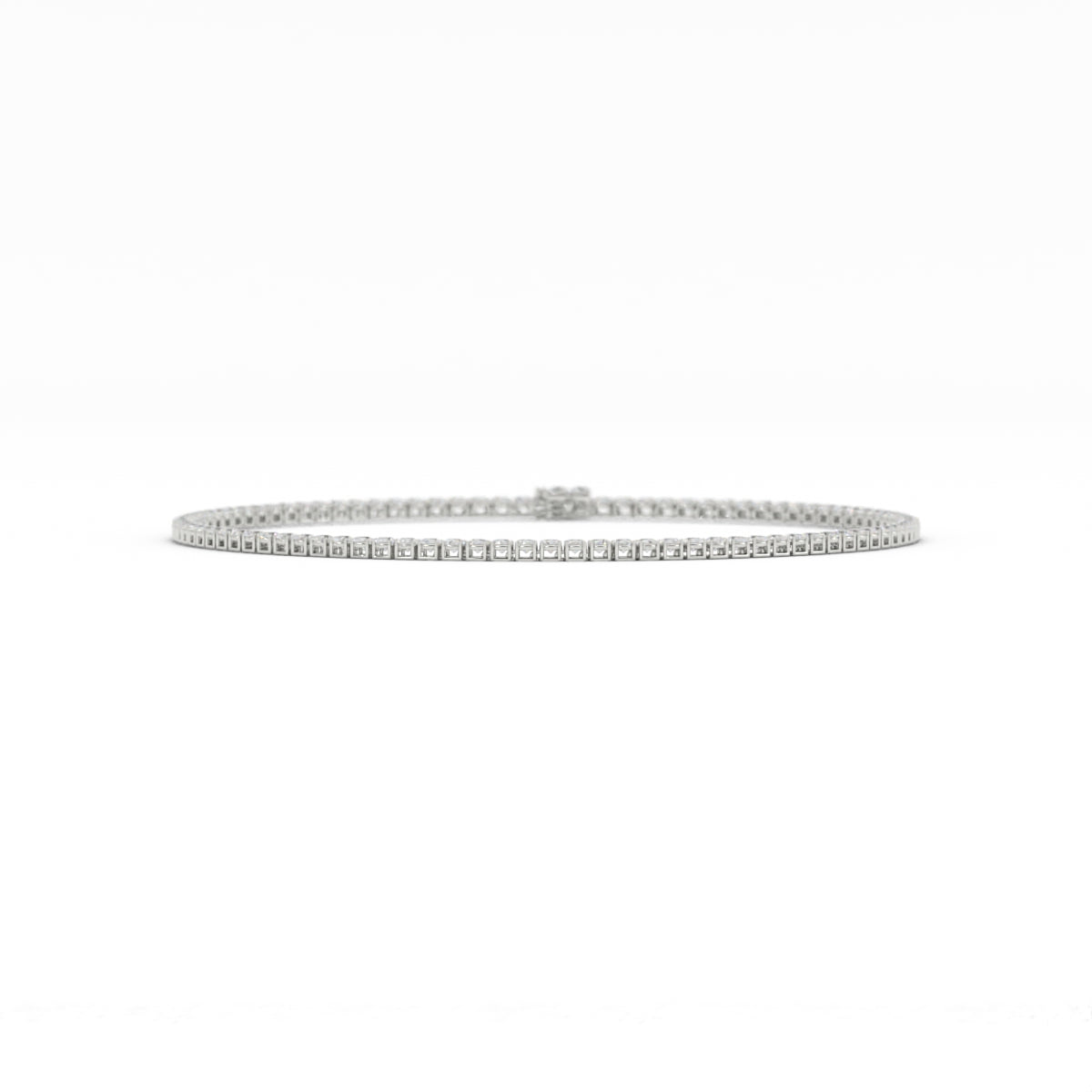 5mm Moissanite Tennis Necklace, 22 inches