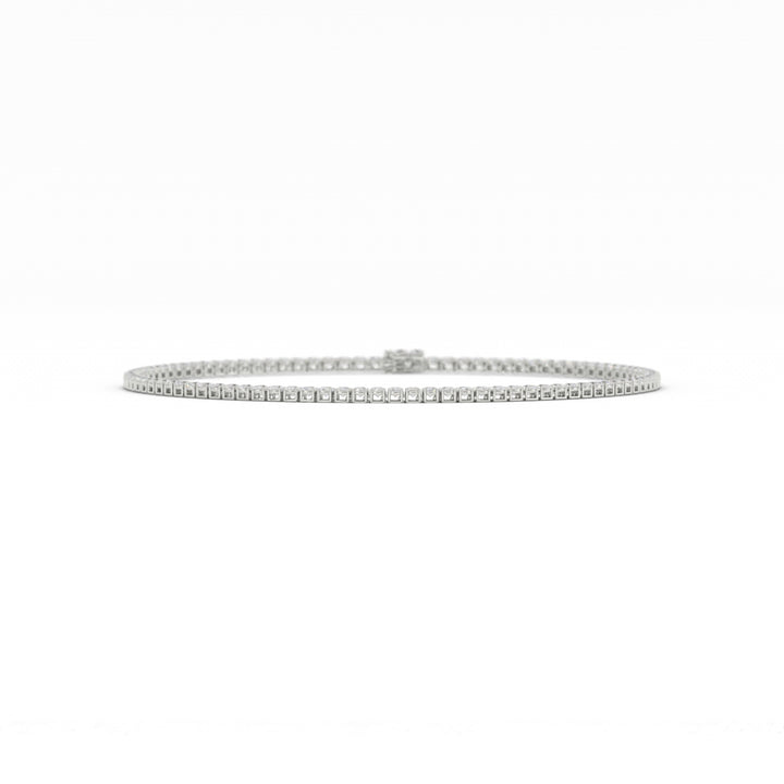 5mm Moissanite Tennis Necklace, 22 inches