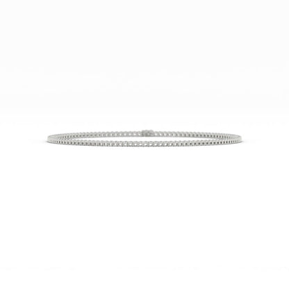 3mm Moissanite Tennis Necklace