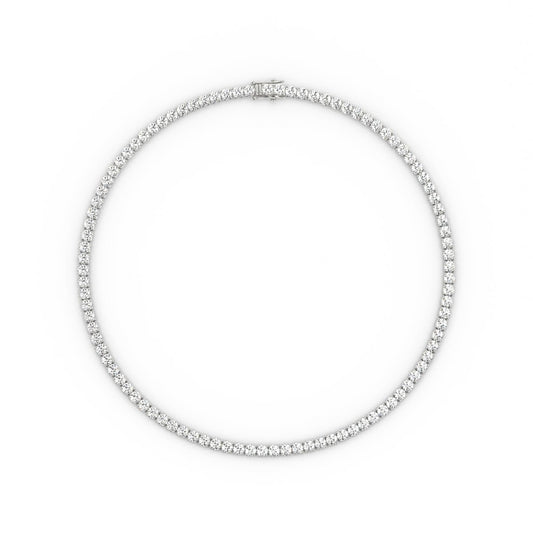 4mm Moissanite Tennis Necklace, 22 inches