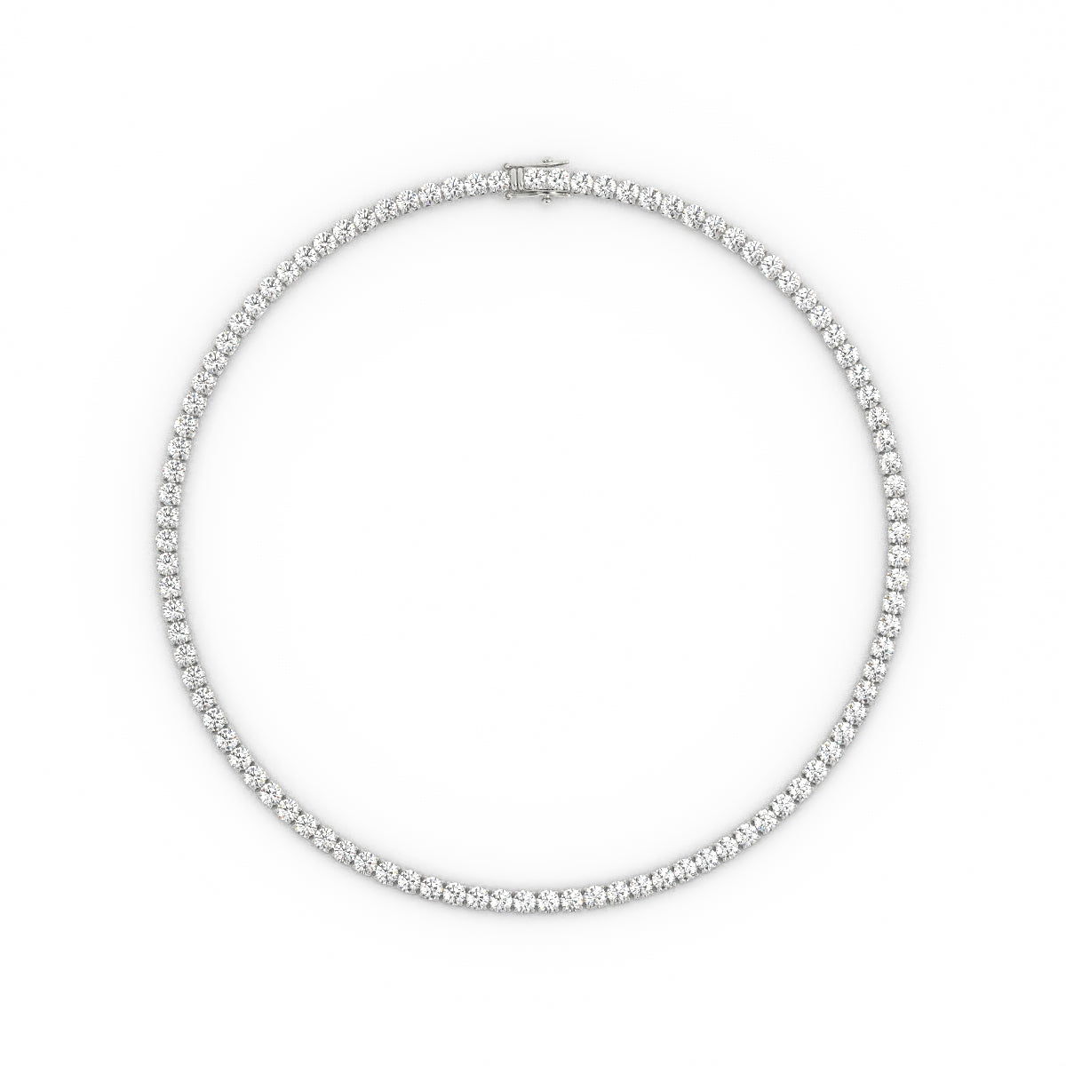 5mm Moissanite Tennis Necklace, 22 inches
