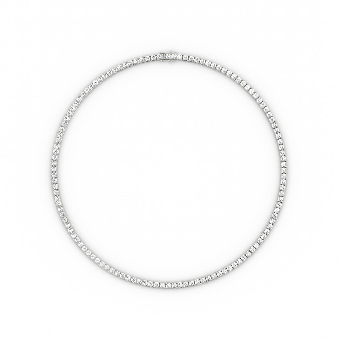 3mm Moissanite Tennis Necklace
