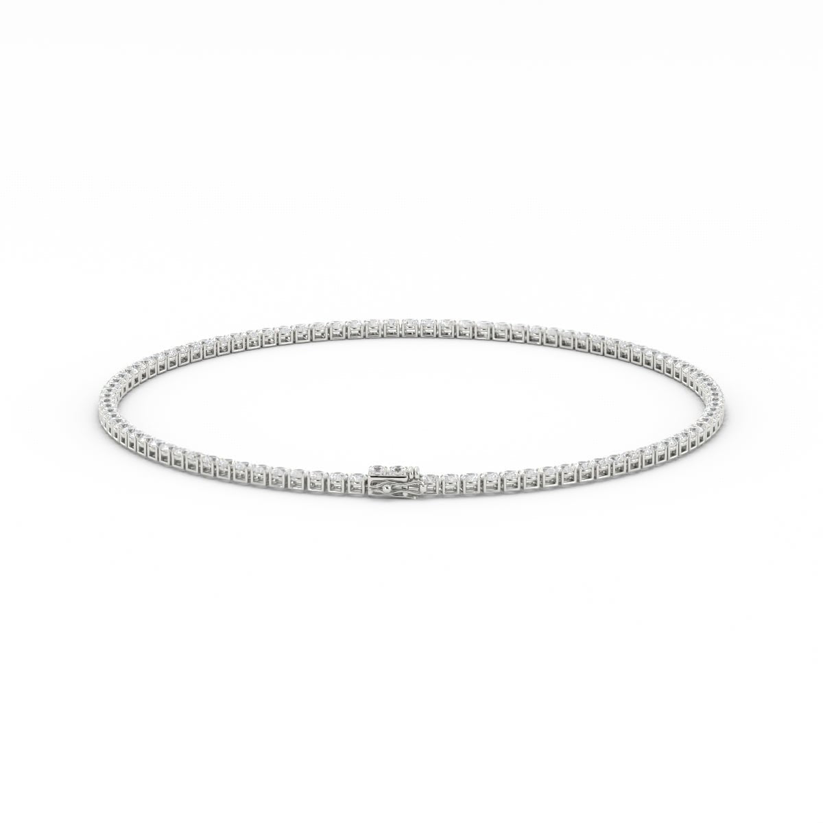 5mm Moissanite Tennis Necklace, 22 inches