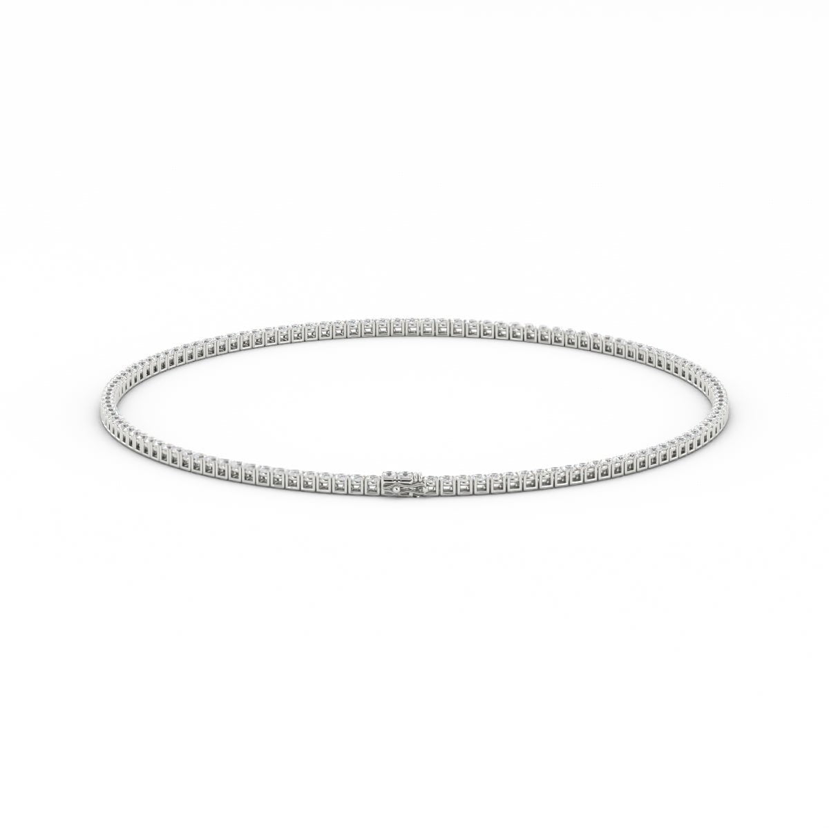 3mm Moissanite Tennis Necklace