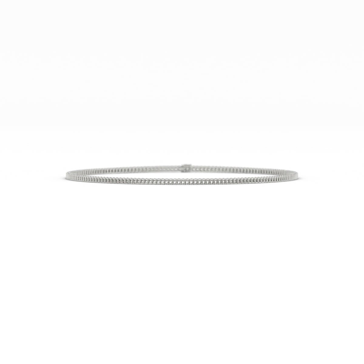 2mm Moissanite Tennis Necklace